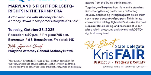 An Evening Discussing LGBTQ+ Rights with Attorney General Anthony Brown
