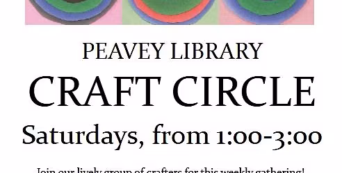 PEAVEY LIBRARY CRAFT CIRCLE