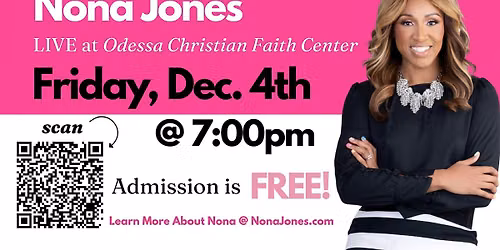 Nona Jones LIVE! Free Women\u2019s Christmas Event