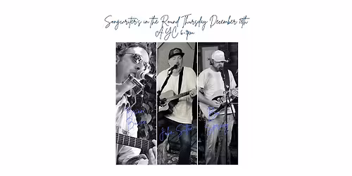 Songwriters in the Round: Bo Spring, John Sutton, & Brian Bowen