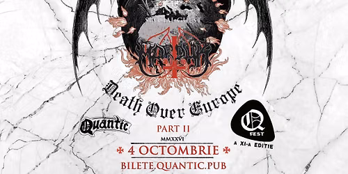 QFest \u2013 Ziua VII \u2013 MAYHEM | MARDUK || Death Over Europe Part II @ Quantic 4.10.2026
