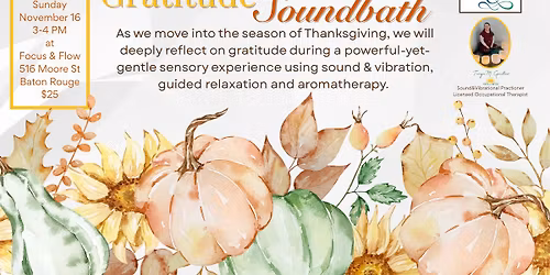 Gratitude Focused Soundbath