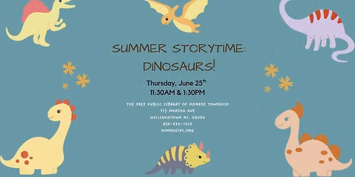 Summer Storytime: Dinosaurs!