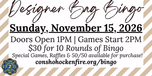 Designer Bag Bingo