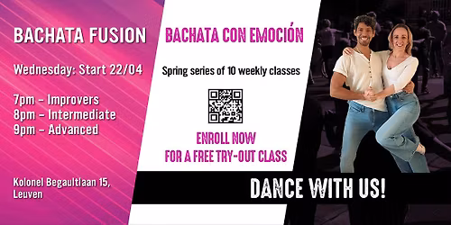New Bachata Fusion classes in Leuven