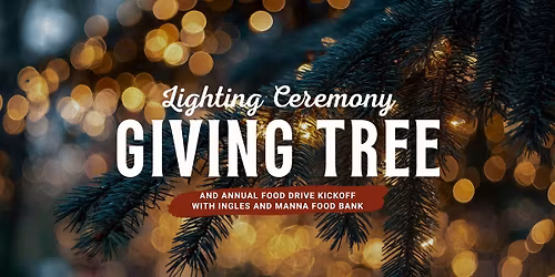 Tree Lighting Ceremony & Community Food Drive Kickoff