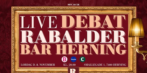 LIVE Debat p\u00e5 Rabalder Bar