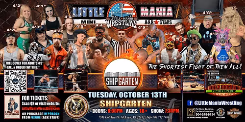 McClean, VA - Little Mania Mini Wrestling @ Shipgarten