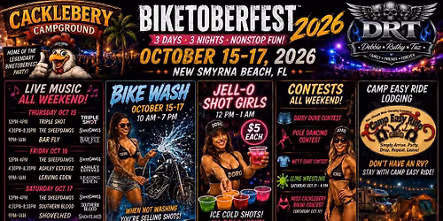 2026 Biketoberfest @ The Cacklebery Campground