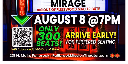 MIRAGE - Visions of Fleetwood Mac Tribute