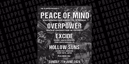 Peace Of Mind (Ger) Overpower + More | Birmingham