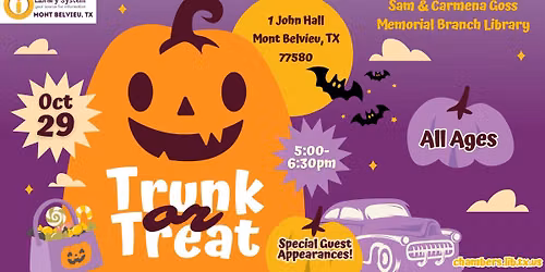 MONT BELVIEU: Trunk or Treat