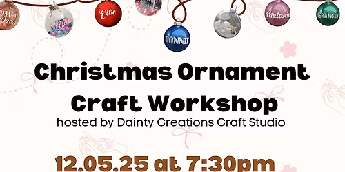 Christmas Ornament Craft Workshop