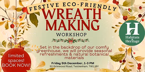 Festive Eco-Friendly Wreath-Making Workshop