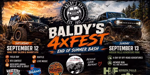Baldy's 4xFest - End of Summer BASH & Field Day - Benefitting New Hope Animal Rescue