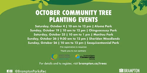 Tree Planting at Sheridan Woodlot Park