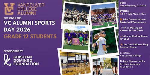 VC Alumni Sports Day 2026 - GRADE 12 STUDENTS REGISTRATION PAGE