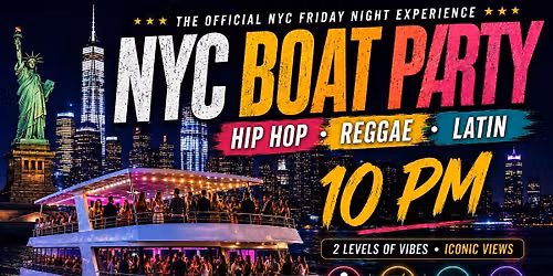 NYC Saturday Night Yacht Party | Hip Hop, Reggaeton & Afrobeats Cruise
