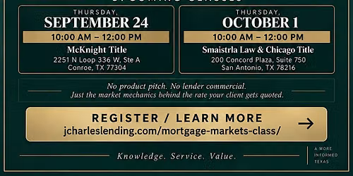 Mortgage Market CE Class