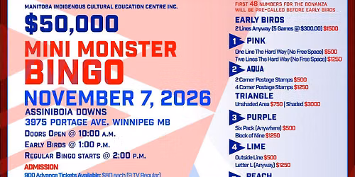MICEC $50,000 Mini Monster Bingo 