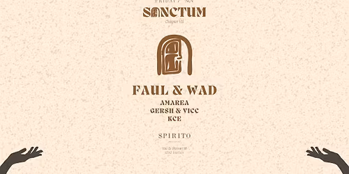 Sanctum \u2758 Chapter VII \u2609 Spirito \u2609 FRI 7 NOVEMBER