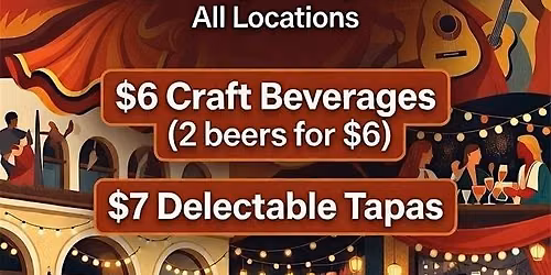 $6\/$7 Happy Hour: Best Happy Hour On The Beltline,  $6 Beverages & $7 Tapas