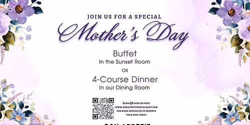 \ud83c\udf38\ud83d\udc90 Mother\u2019s Day Celebration at Bon App\u00e9tit Restaurant & Marina Bar \ud83d\udc90\ud83c\udf38