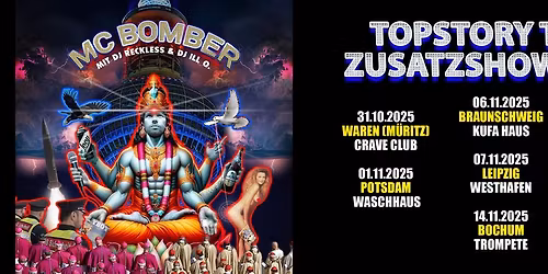 MC Bomber "TOPSTORY TOUR 2025 - ZUSATZSHOWS" | Braunschweig