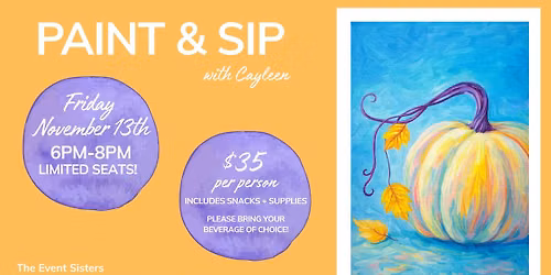 Fall Paint & Sip with Cayleen
