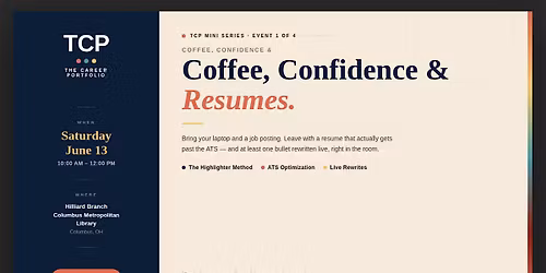 Coffee, Confidence, & Resumes