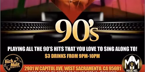 Kick N Mule MTV Music Nights Back to the 90\u2019s