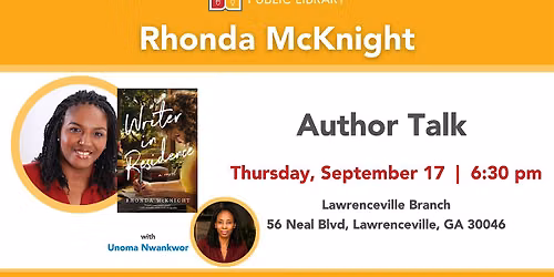 Author Talk with Rhonda McKnight