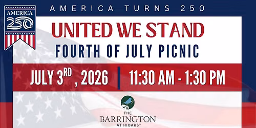 America Turns 250: United We Stand - July 4th Picnic Celebration