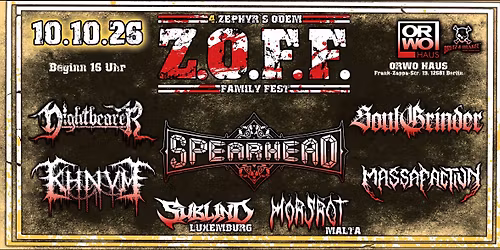 ZOFF Vol.4 - Das Zephyr's Odem Family Fest 2026