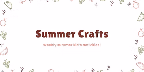 Summer crafts- week 7 my summer zine
