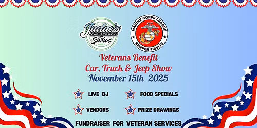 11th Annual Marine Corps League Veterans\u2019 Benefit Car, Truck & Jeep Show