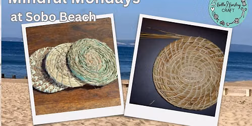 Coiled pine needle coaster workshop