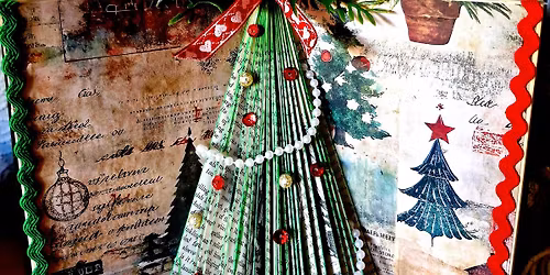 Book fold Christmas Tree Workshop. 