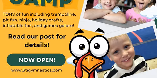 3-Day Thanksgiving Fun Camp At Texas Tumbling & Trampoline