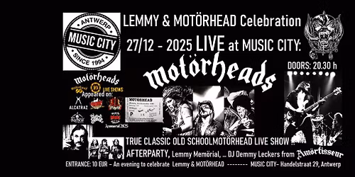 MOT\u00d6RHEADS and DJ LEMMY DECKERS: 10 year remembrance of LEMMY