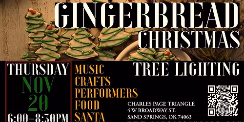 Gingerbread Christmas Tree Lighting