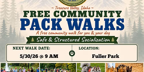 FREE Pack Walk! \ud83d\udc3e