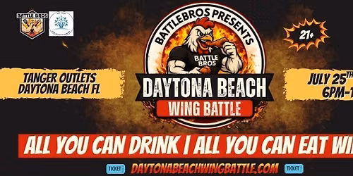 WIN YOUR WAY INTO DAYTONA BEACH WING BATTLE July 25
