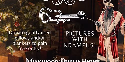Charity Drive: Pictures with Krampus, Live Music w\/Beatdown Saints and Damon Thompson Band