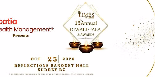 The Times of Canada Diwali Gala and Awards 2026