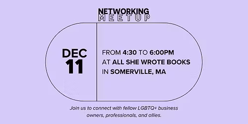 MALGBTCC Networking Meetup at All She Wrote Books