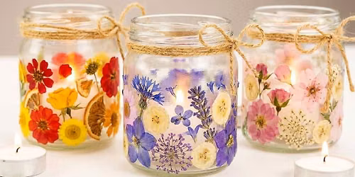 FREE Community Means We - Pressed Flower Lantern Art Class