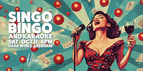 🎶🍷 Singo Bingo at Haak Wines! 🍷🎶