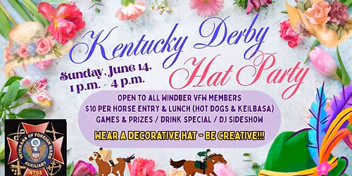 "Kentucky Derby" Hat Party\/Race!