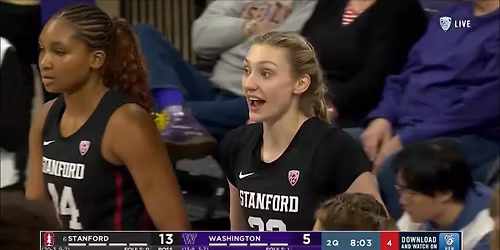 Washington Huskies at Stanford Cardinal Womens Basketball